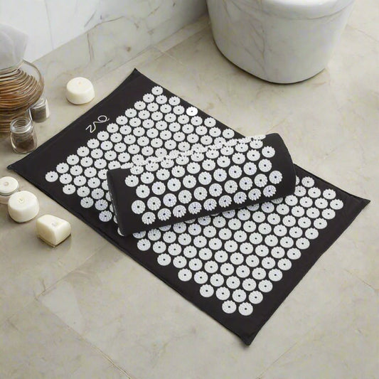 Reset Acupuncture Mat & Pillow Set Black