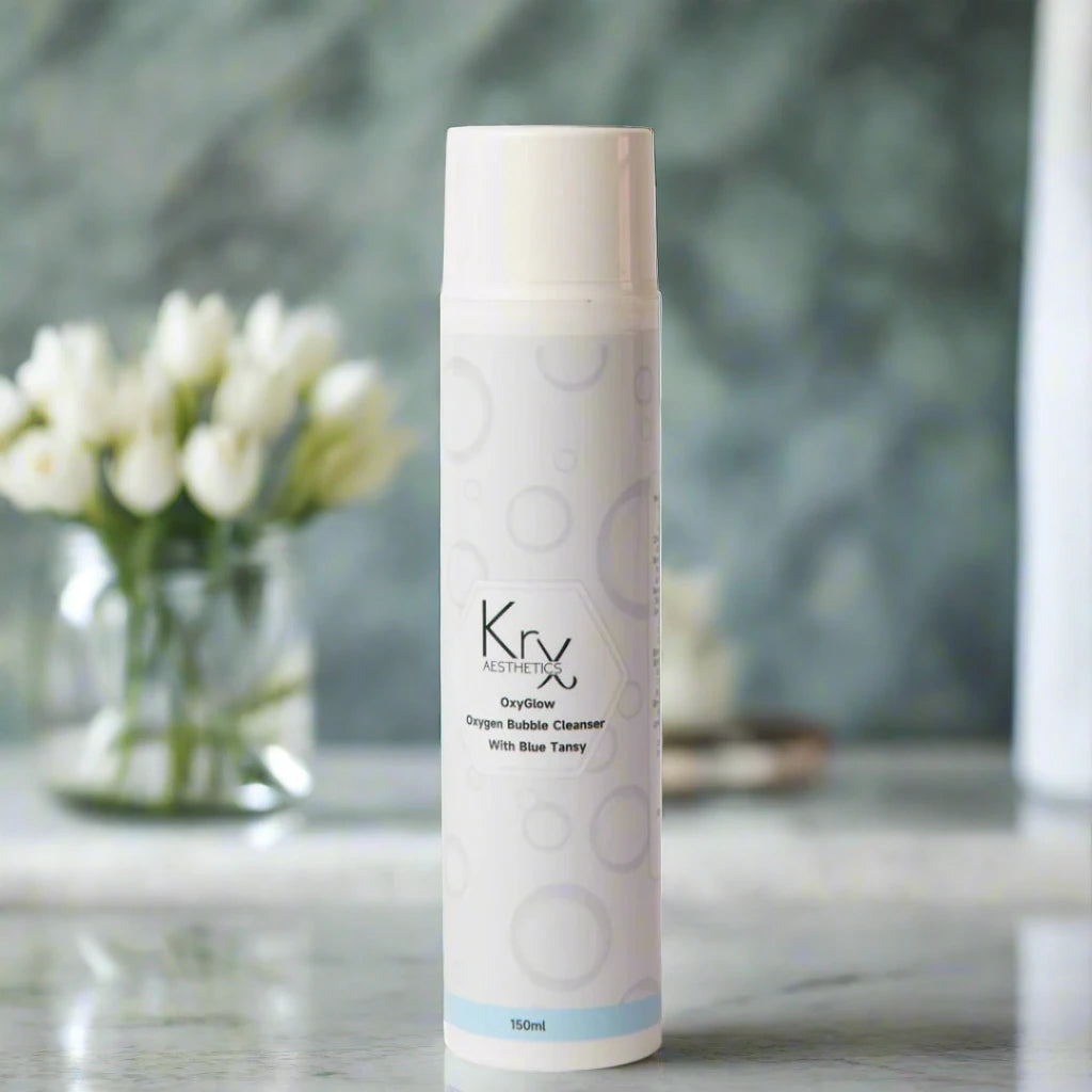 KrX OxyGlow Blue Tansy Bubble Cleanser