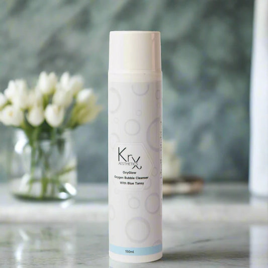 KrX OxyGlow Blue Tansy Bubble Cleanser
