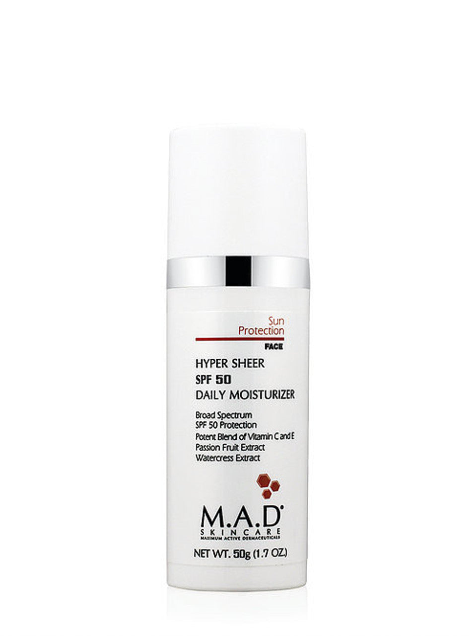 Hyper Sheer SPF 50 Daily Moisturizer by M.A.D Skincare